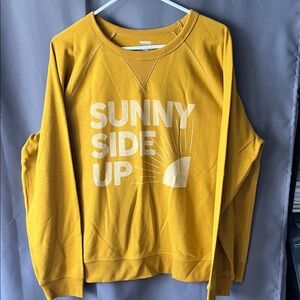 Sunny Side Up Yellow Sweatshirt 2025-6